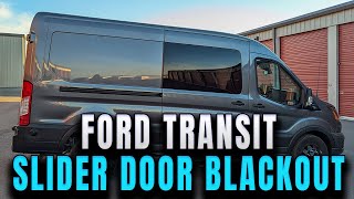 Ford Transit Slider Door Track BLACKOUT! Full Removal & Reinstall Guide