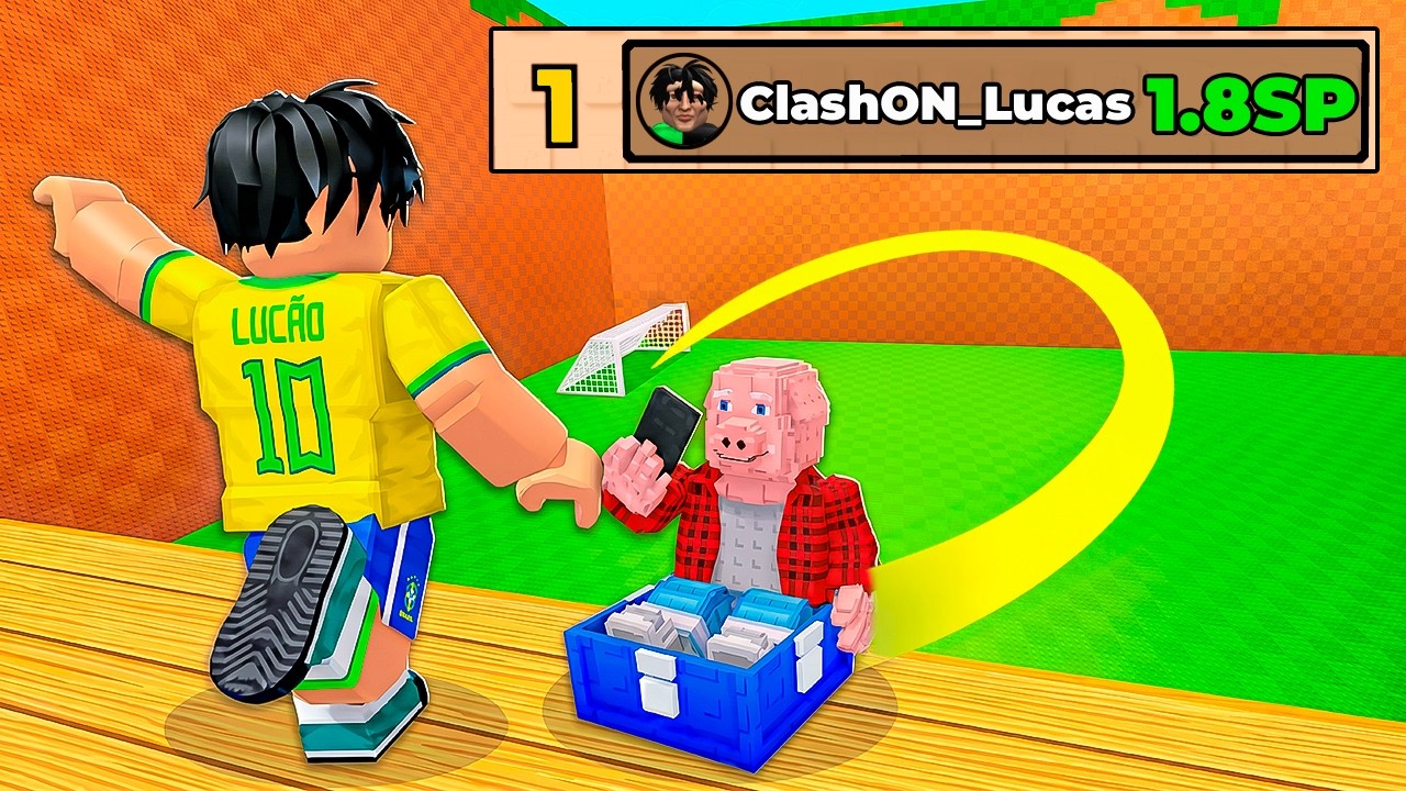 ENTREI NO TOP GLOBAL DE CHUTE UMA LUCKY BLOCK