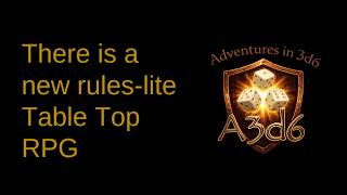 There is a new rules-lite RPG | Adventures in 3d6