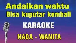 TERDIAM SEPI - KARAOKE || NADA WANITA || NAZIA MARWIANA