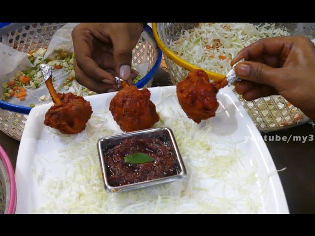 CHICKEN LALIPOPS | 4K VIDEO | ROAD SIDE FOOD | MUMBAI STREET FOOD street food