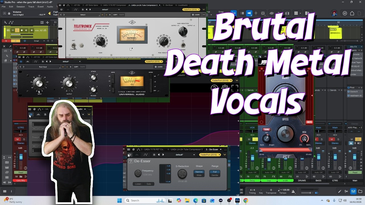 Mixing Brutal Death Metal Vocals Sound FX And Mastering - YouTube