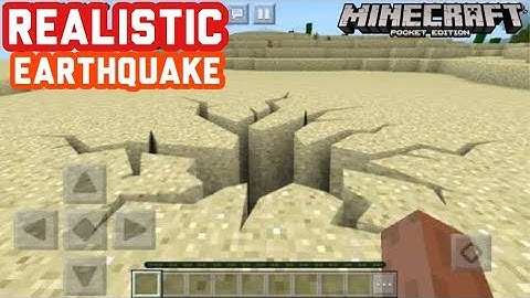 Realistic Earthquake Trick In Minecraft Pocket Edition 1.2 (MCPE 1.2)