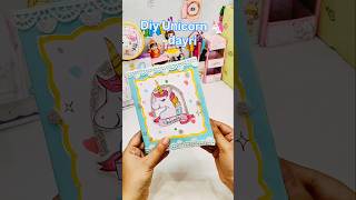Diy🦄 Unicorn diary 📖🌈#diy#ytshorts#craft#artandcraft#trending#craftersiddhiartworld.