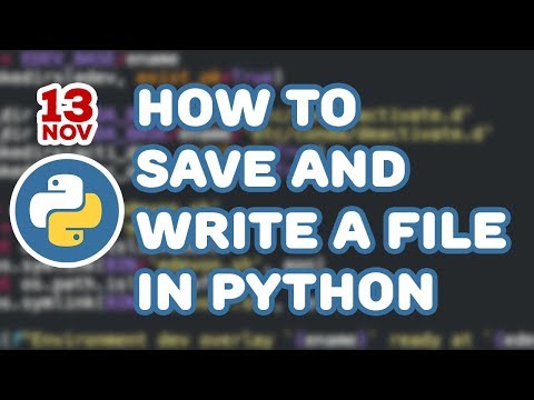 Cara menyimpan data dalam sebuah file dengan Python