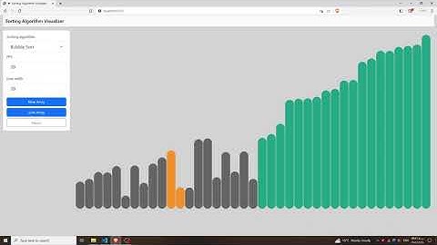 Sorting Algorithm Visualizer Demo