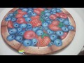 Técnicas de pintura decorativa💚 (blueberry and cherry) 🍒🍓