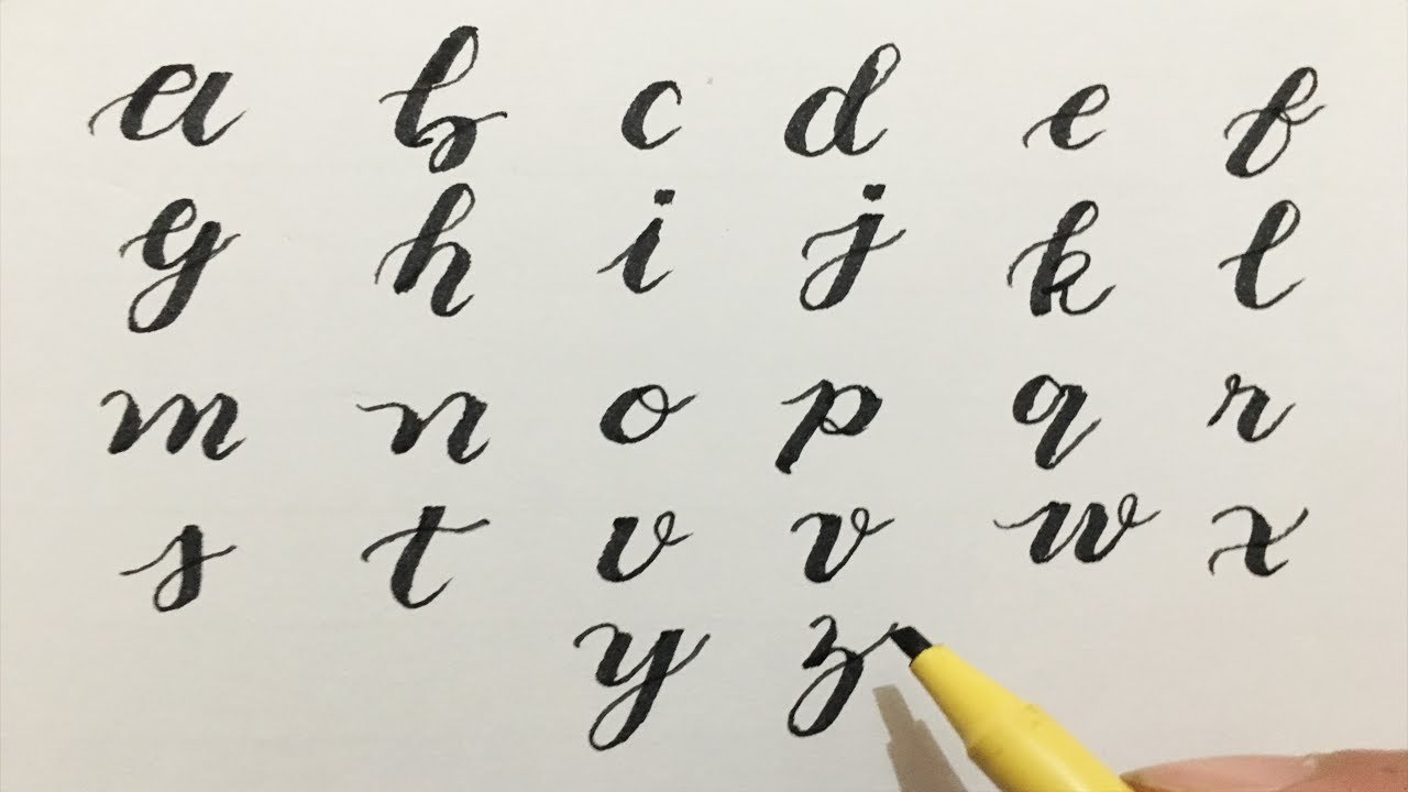 Featured image of post Calligraphy A To Z Small Letters