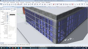 Crearea peretilor cortina de divizari diferite si inserarea usilor duble