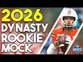 2026 Superflex Rookie Mock Draft (3 Rounds) | 12-Team SF | 1.75 TE Premium | .15 PPC