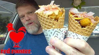 Red Rooster Chicken Waffle Cones Review  Greg's Kitchen