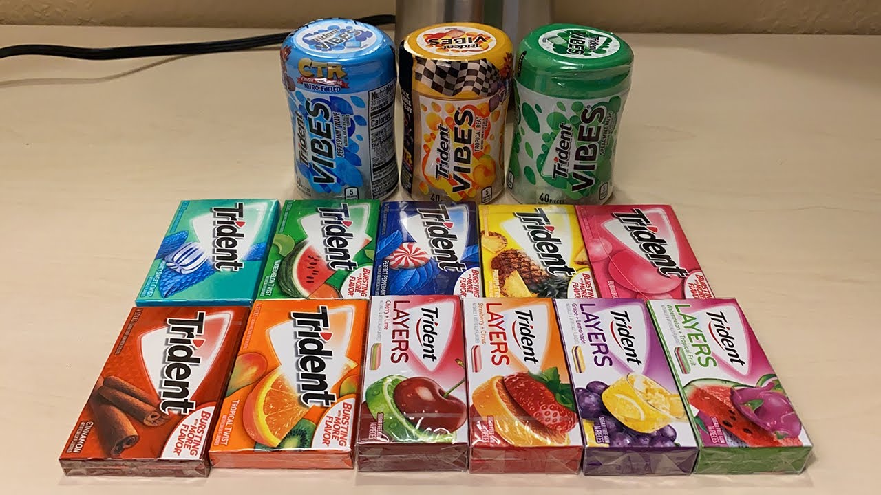 MISTUREI TODOS OS TRIDENTS DOS ESTADOS UNIDOS E VIROU UM NOVO SABOR!!!