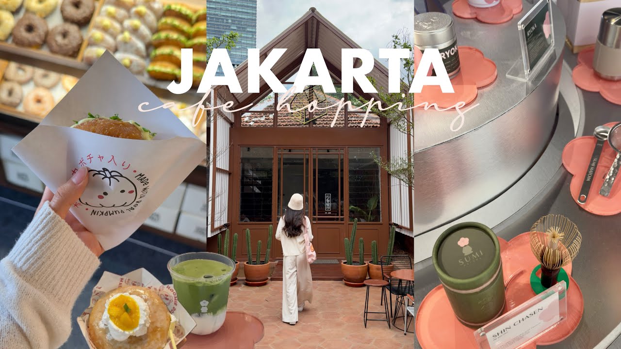 Jakarta vlog (explore new mall, cute cafes, matcha & donuts festival)