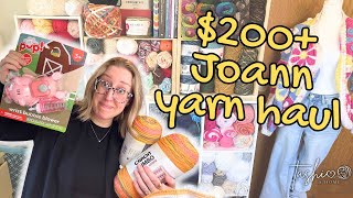🧶 The FINAL Joann's Yarn Haul 😭 // Tashi at Home Vlog