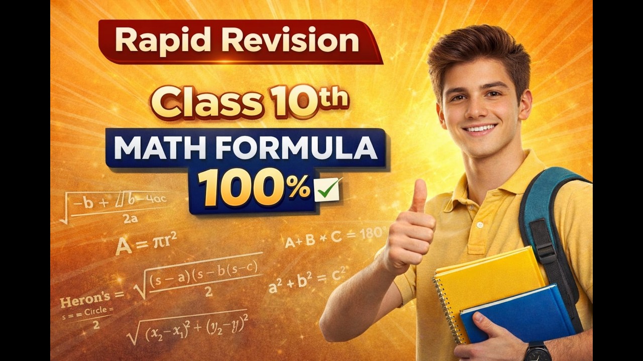 MATH REVISION CLASS  FORMULA KE SATH