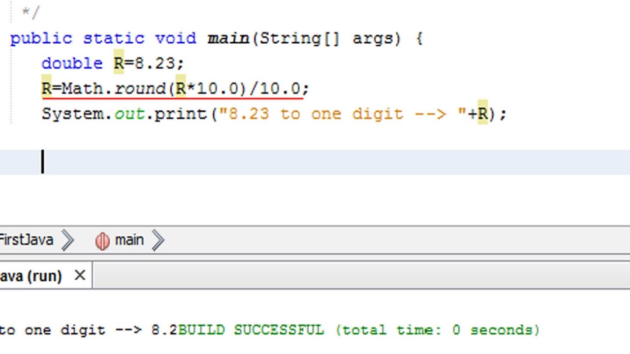 math rounding in java