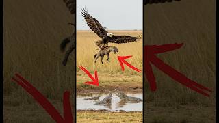 A Mother Eagle Rescues Her Chick From A Hyena Attack