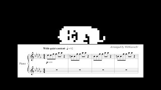 Sigh of Dog - Undertale (Piano sheet music/MIDI) screenshot 5