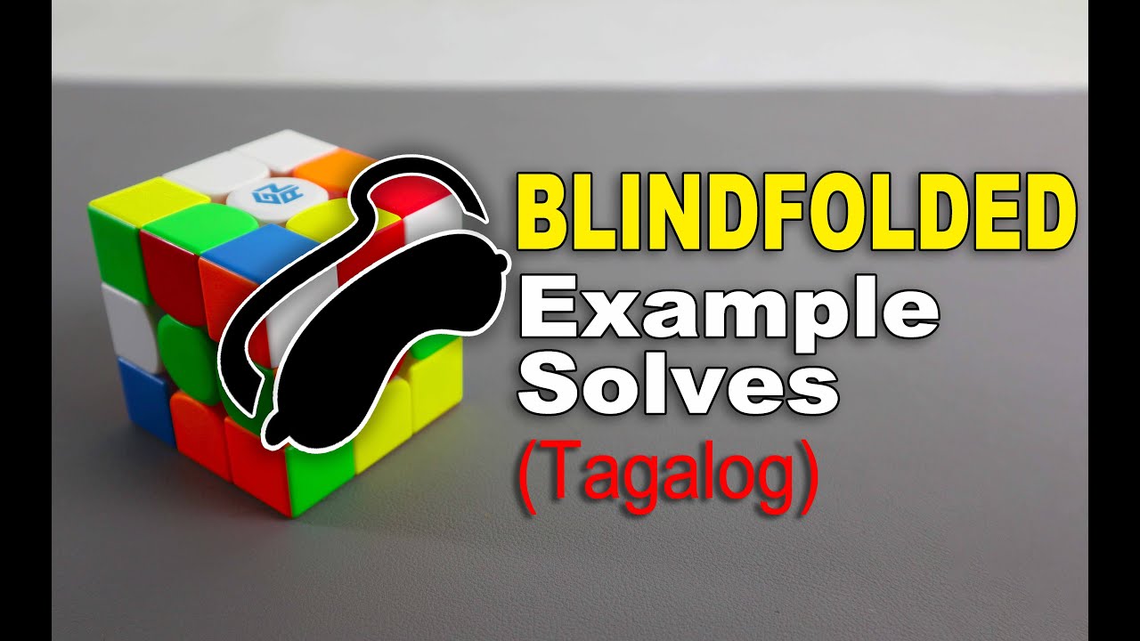 TAGALOG Rubik's Cube Example Solves (Old Pochmann Method) YouTube