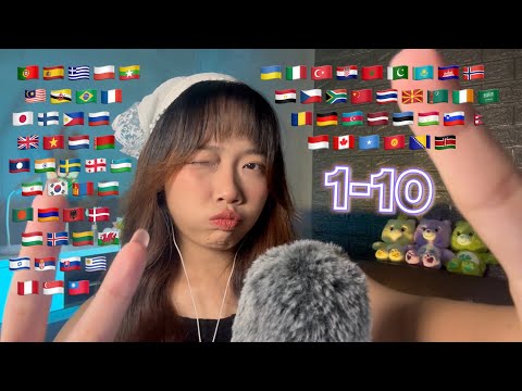 ASMR Counting 1 To 10 in 70 Different Languages (2 hours for sleep)