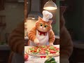 Chef Cat makes pizza 🐱👩🏻‍🍳🍕#cat #cats #dog #food #kidsstory #cartoon #animation