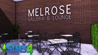 MELROSE GALLERIA AND LOUNGE TOUR + DOWNLOAD | SIMS 4 BUILD screenshot 2