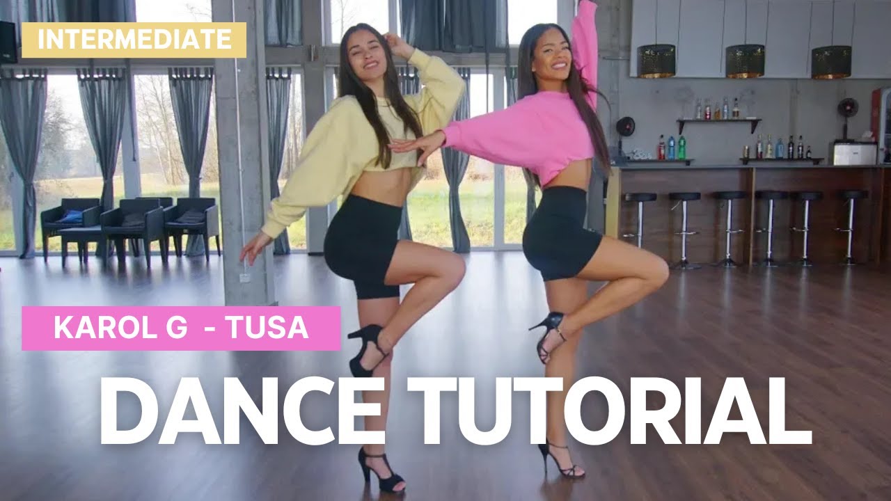 Dance with Zazou : Tusa - KAROL G , Nicki Minaj (Heels Dance Tutorial)