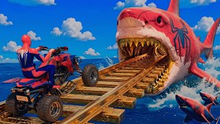 Superheroes Mega Ramp Bike Challenge | GTA V Style Race 🎮 | gta 5 super hero  screenshot 4
