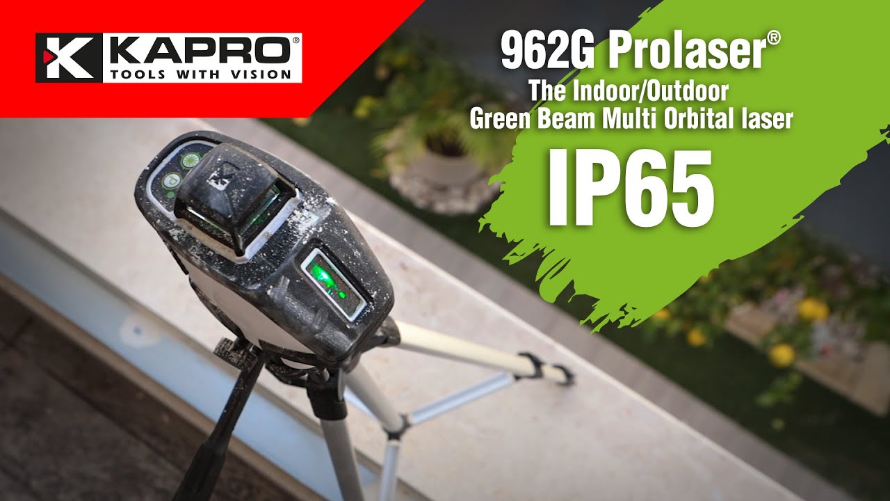 Kapro 962G Indoor  Outdoor Green Beam Multi Orbital laser