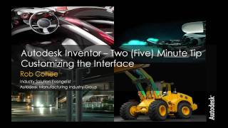 Autodesk Inventor Two Minute Tip: Customize Your Interface screenshot 1