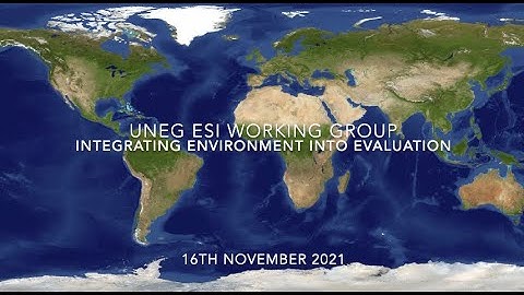UNEG EPE 2021-2022: Integrating Environment into Evaluation