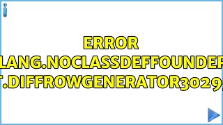 Error java.lang.NoClassDefFoundError: com.github.difflib.text.DiffRowGenerator$$Lambda$0