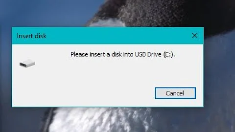 How to fix with USB Flash Drive insert disk