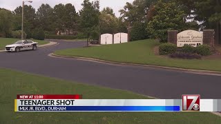Teen taken to hospital after shooting in Durham