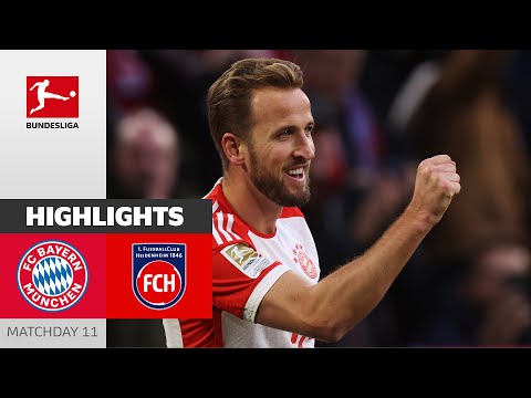 FC Bayern München - 1. FC Heidenheim 4-2 | Highlights | Matchday 11 – Bundesliga 2023/24