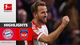 FC Bayern München - 1. FC Heidenheim 4-2 | Highlights | Matchday 11 - Bundesliga 2023/24