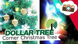 DAY #2 ❄ DOLLAR TREE! Small Space Corner Christmas Tree ❄ (12 Days of Christmas)