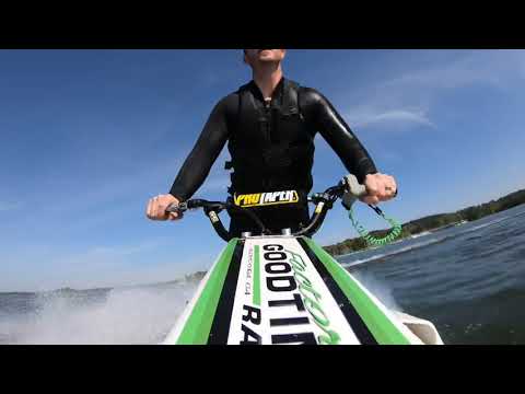 Kawasaki X2 lake ride tricks and falls