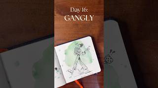 Inktober Day 16: Gangly#inktober#inktober2026#artchallenge#Gangly#day16#inktoberindia#inkart