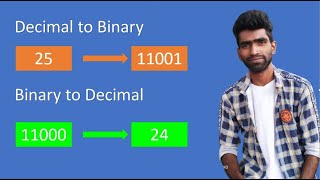 Decimal to binary and Binary to decimal Conversion