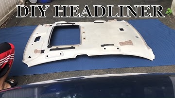 HONDA CIVIC- DIY CUSTOM HEADLINER FOR CHEAP
