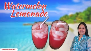 How to make Watermelon Lemonade at home #summerdrink #beenaseasyeatz. Easy Eatz - 15