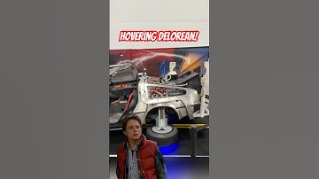 GREAT SCOTT! Real Hovering DeLorean Time Machine replica #backtothefuture #shorts #80s