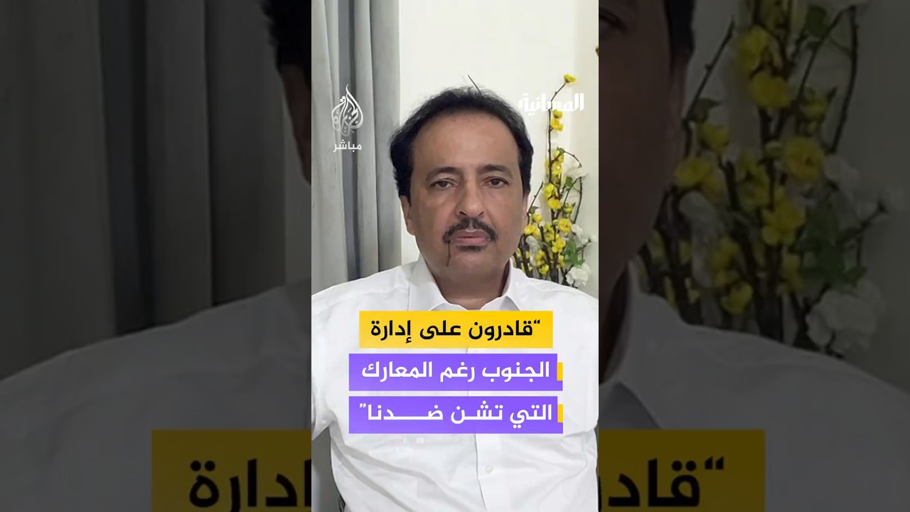 "قادرون على إدارةالجنوب رغم المعارك التي تُشن ضدنا"