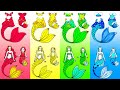 Paper Dolls Dress Up - Fire Girl, Water Girl, Air Girl And Earth Girl  Dresses - Woa Doll Channel