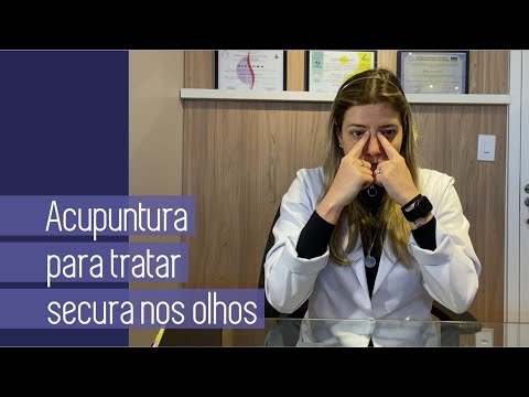 Acupuntura para tratar secura nos olhos