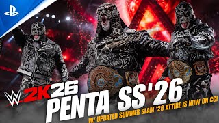 Penta SS26 Crazy Updated Attire Is NOW Available On WWE2K26 PS5 Community Creations!