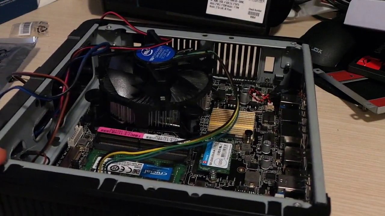 Thin Itx System Installation Mounted Into Antec Isk 110 Case Youtube