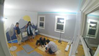 The Kuchkula baby room transformation - Office to Nursery timelapse
