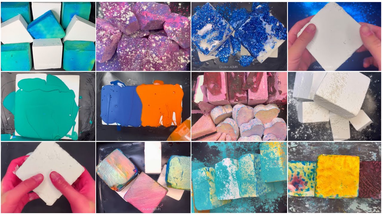 [1] Gym Chalk Crush | ASMR | Edited Compilation | Oddly Satisfying | Sleep Aid